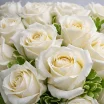 Ванильное небо – букет из белых роз 3